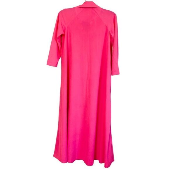 Butterfield 8 Vintage Barbie Pink Caftan Maxi Dress Sz S - Picture 8 of 9